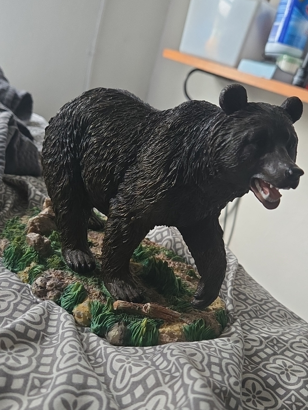 Home Interior Black Bear Figurine Home Art Sculpture OFFERS WELCOME